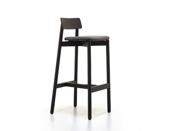 RIB 16 - Barstool with integrated cushion _ Very Wood